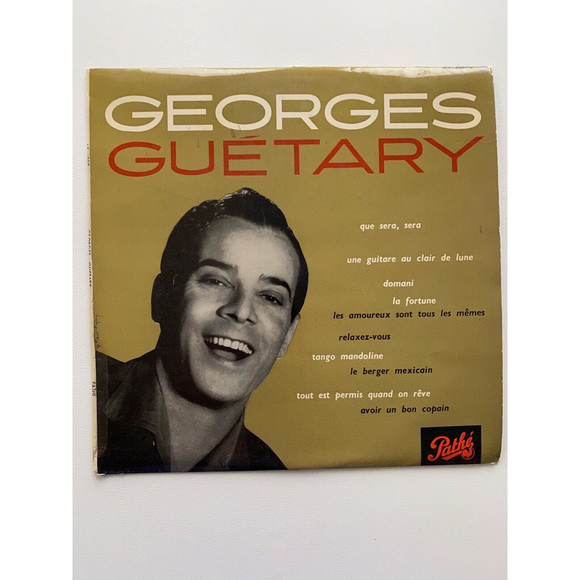 Georges Guetary Que Sera Sera 10" Vinyl EP Pathe Records AT 1092 Import VG+ - Picture 1 of 7